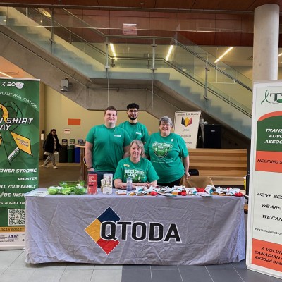 Co-Host Info Booth with QTODA at Queen's