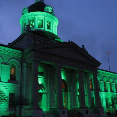 Be A Donor Flag, City Hall Illuminated Green and TAA Chat