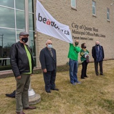 Green Shirt Day Flag Raising